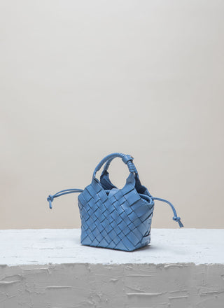 Cala Jade blue misu mini leather bag