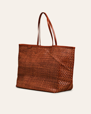 Cala Jade ISAI XL nutmeg brown leather shopper 2