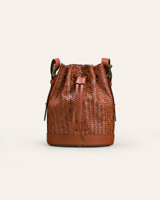 Cala Jade Gaya Mini nutmeg brown on a beige background