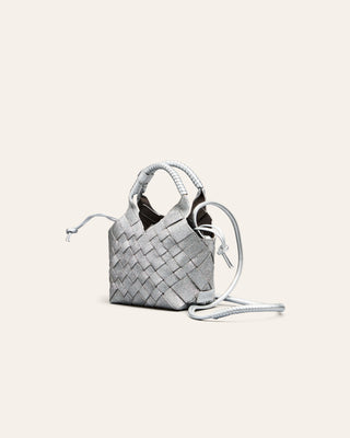 MISU MINI Sparkling Silver Crossbody bag