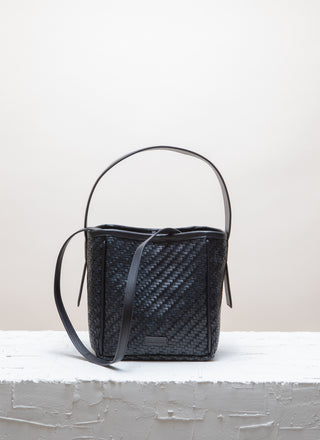 iwa mini black navy shoulder bag from cala jade