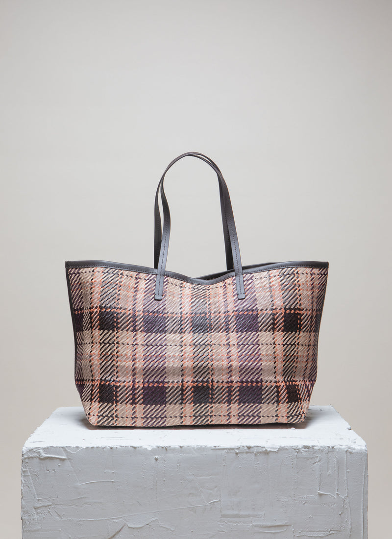 ISAI Terra Tartan Twill Shopper bag