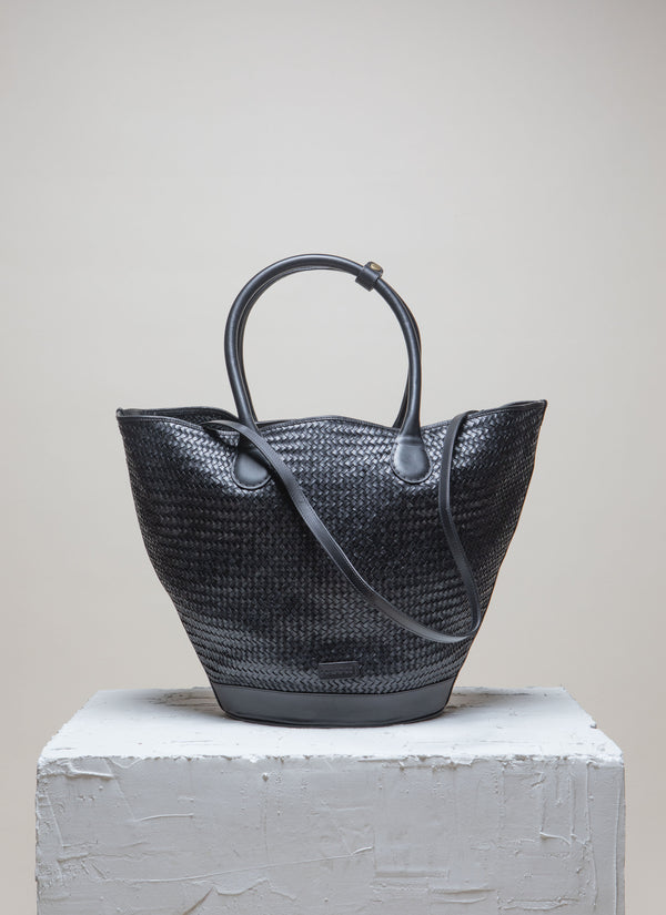 Cala Jade Sandhi Black Twill Tote bag