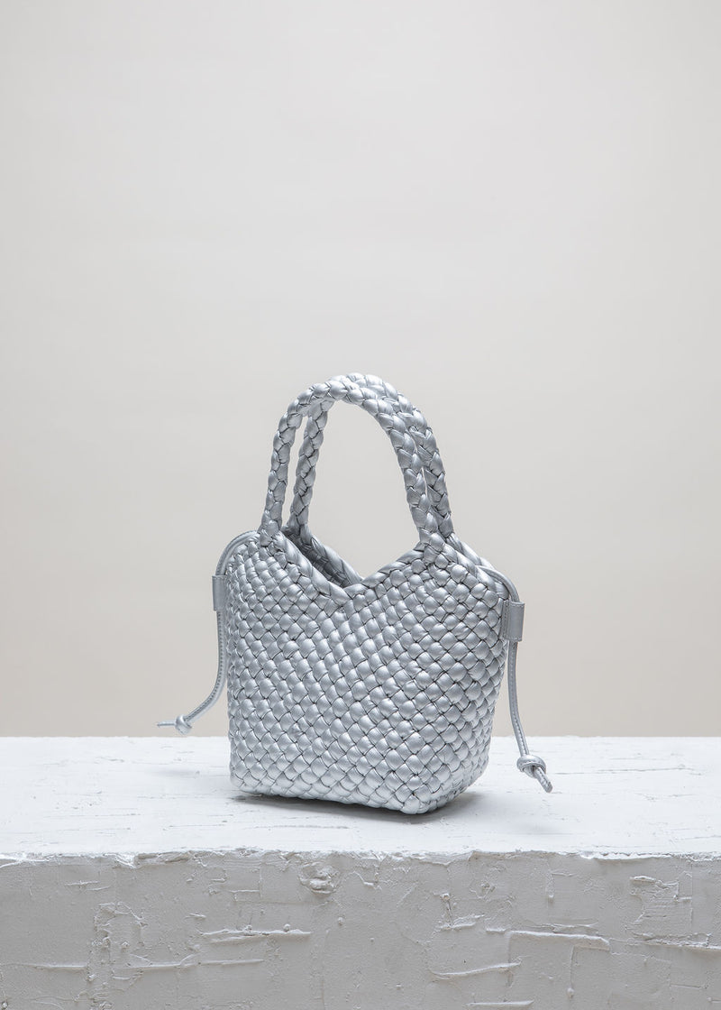 Cala Jade Maya silver leather bag 3