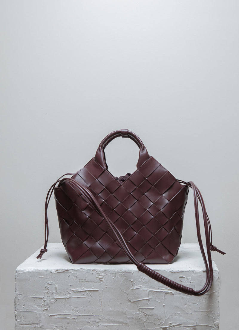 Misu Large burgundy shoulder bag 3