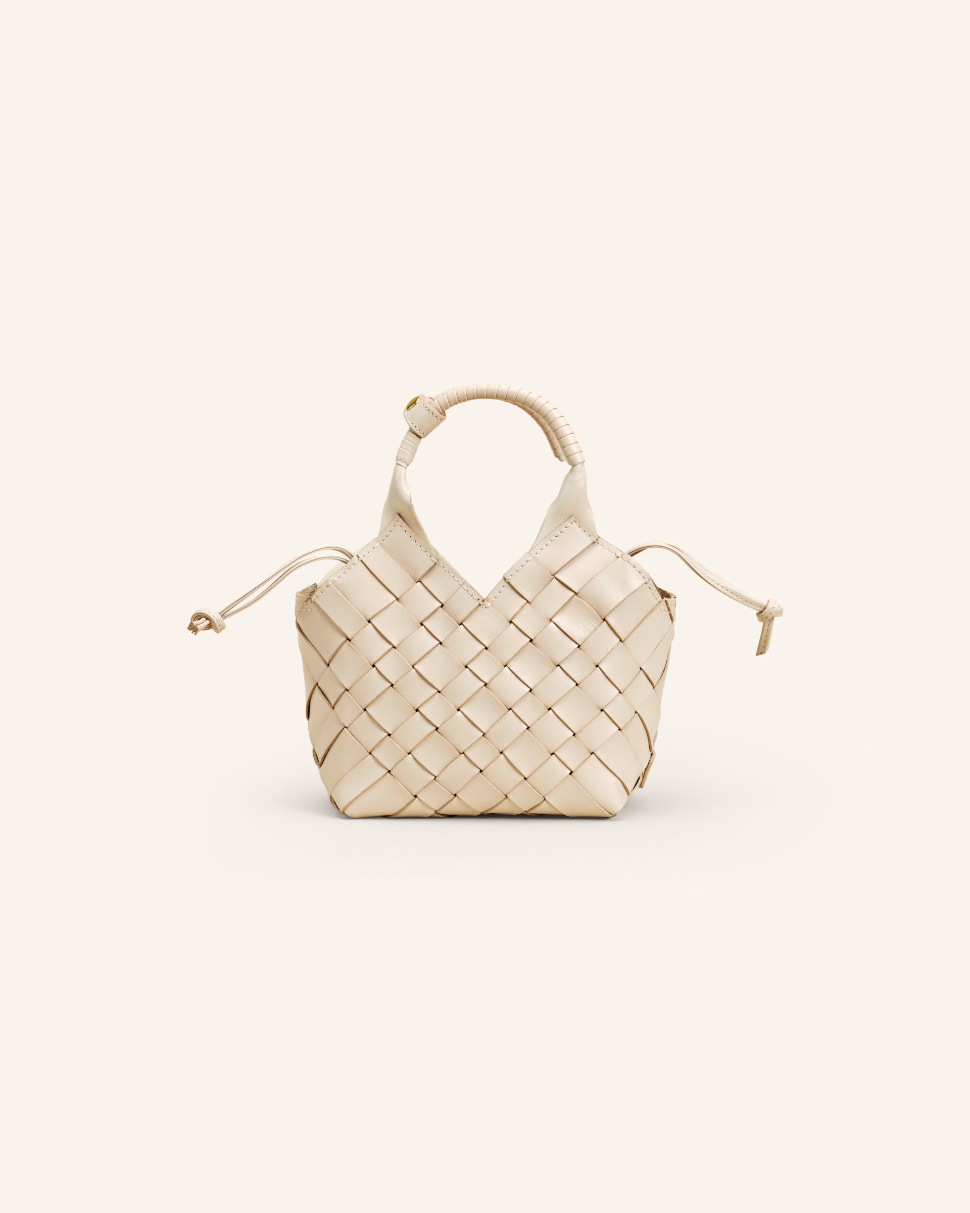 Cala Jade Misu Mini Birch white crossbody bag 1
