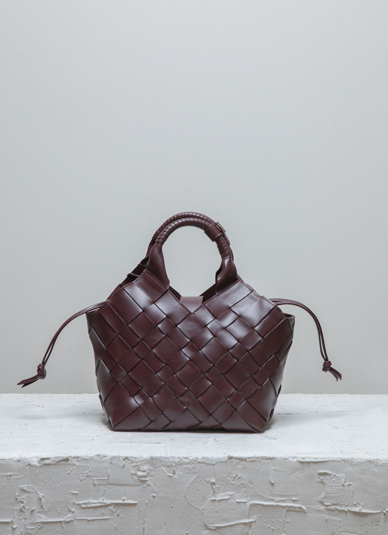 Misu burgundy leather shoulder bag 1