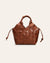 Cala Jade MISU Nutmeg brown  mixed leather shoulder bag 1