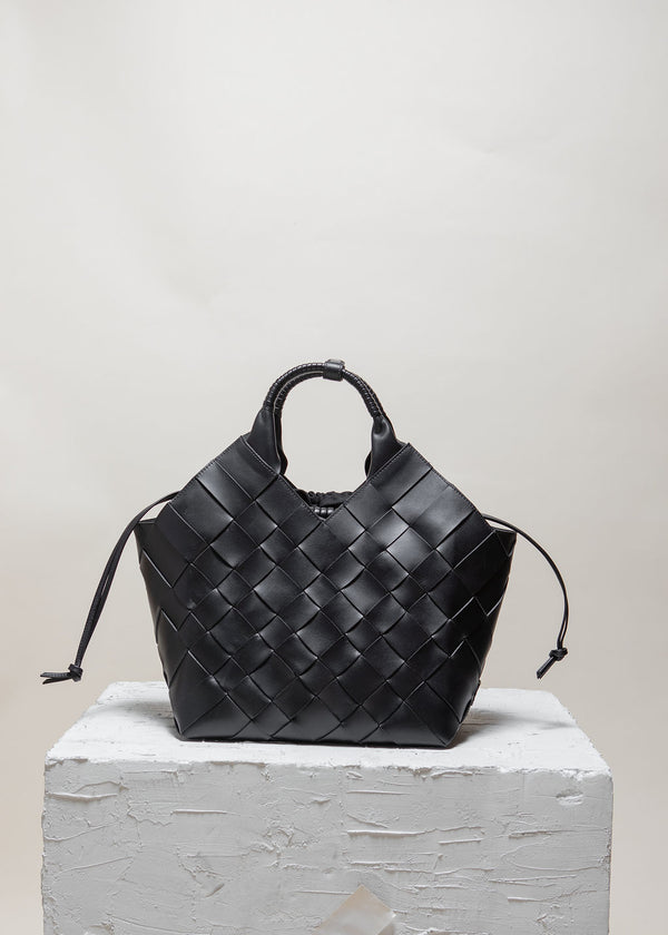 Cala Jade MISU L black leather shoulder bag