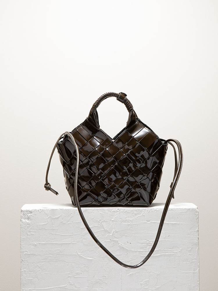 Cala Jade Patent leather shoulder bag